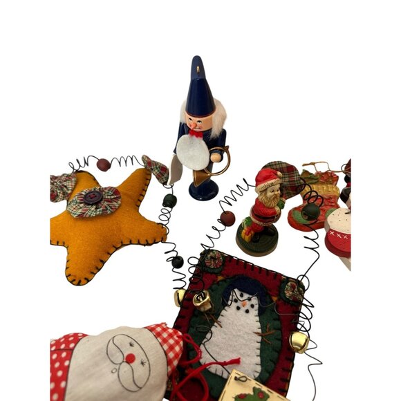 Christmas Ornament Lot Reindeer, Mice, Gingerbread, Mixed lot of Modern and Vint - Picture 7 of 16